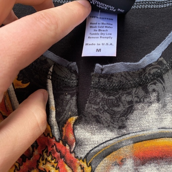 Rare Harley Davidson Dragon Print Shirt Medium - Picture 6 of 7